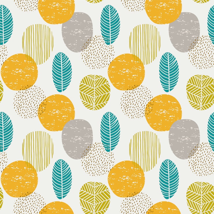 Vektor abstract autumn seamless pattern with leaves