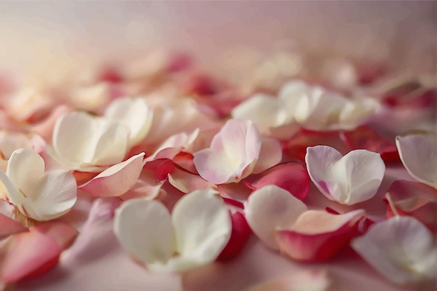 Abstract background border of Beautiful fresh sweet pink rose petal for love