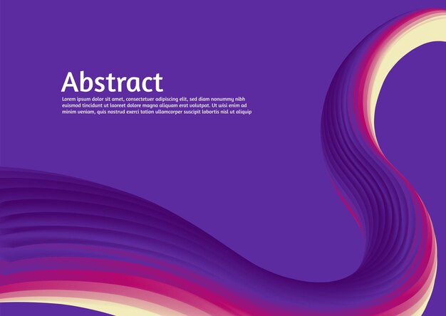 Abstract background design Landing page template Eps10 vector Dynamic shapes composition