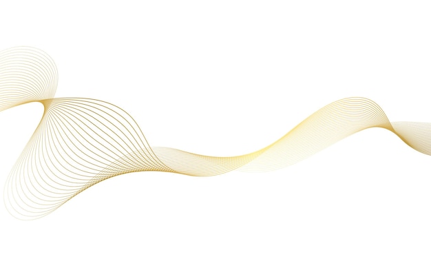 Abstract background. Gold gradient wave element for design. Stylized digital track equalizer.