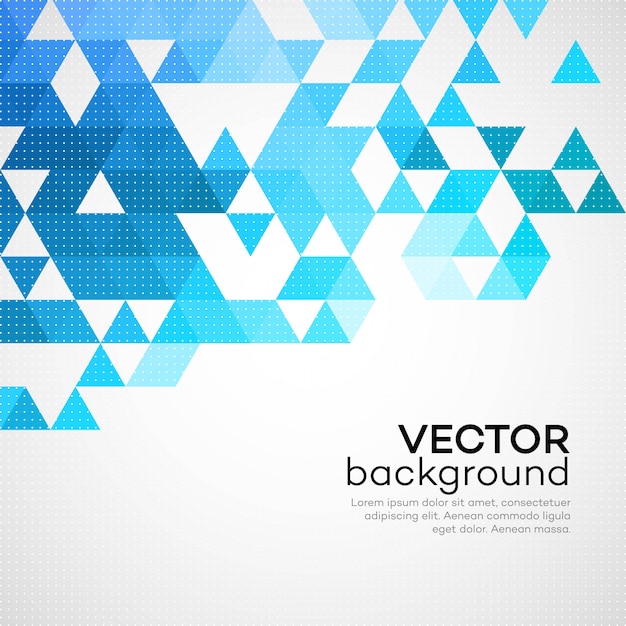 Abstract background made up of blue triangular shapes