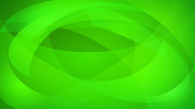 Abstract background of curved lines in green colors