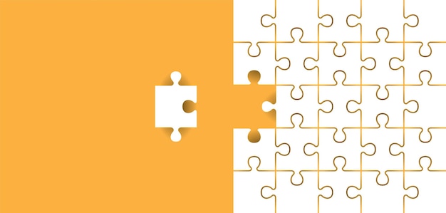 Abstract background pattern with puzzle pieces and empty space design Vector illustration