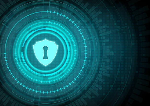 abstract background technology of security system concept 