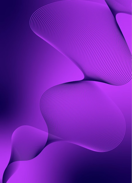 Abstract background vector with dynamic waves network or wavy lines Premium stripe texture banner