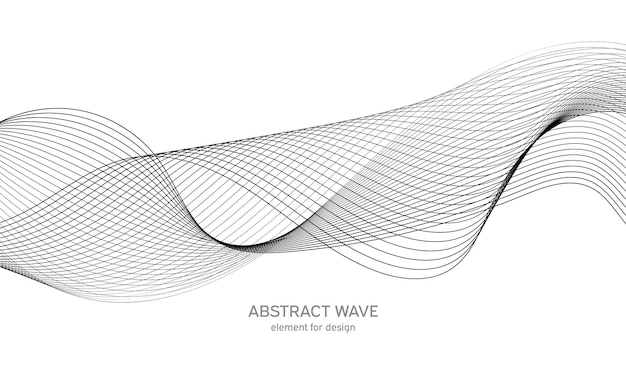 Abstract background wave element for design.