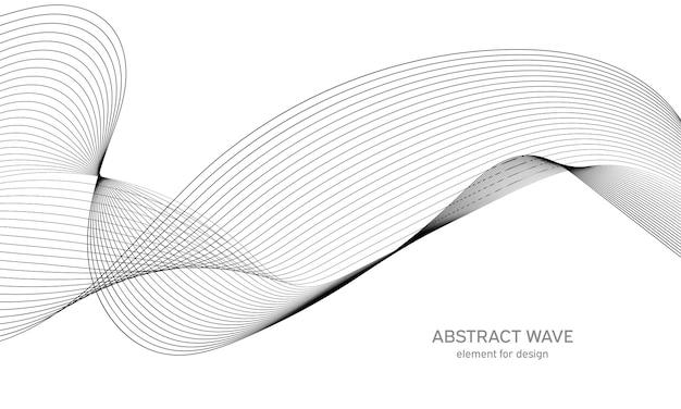 Abstract background wave element for design.