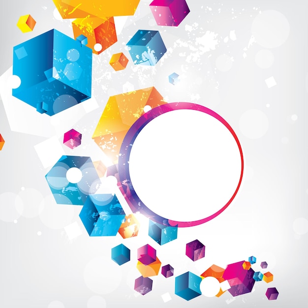 abstract background with colored elements abstract vector illustration with background