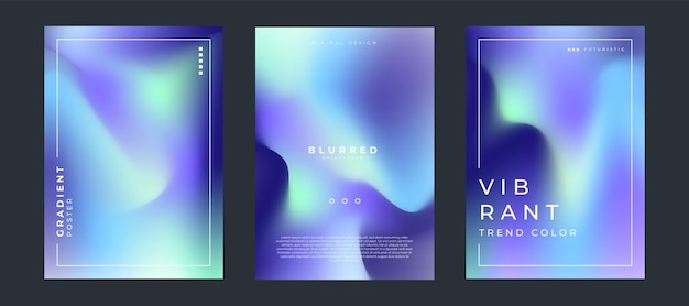 Abstract background with colorful blurred gradients