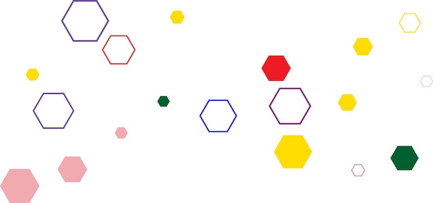 abstract background with colorful hexagonxa
