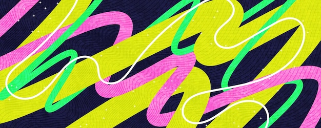 abstract background with colorful lines and texture effects in pop art style