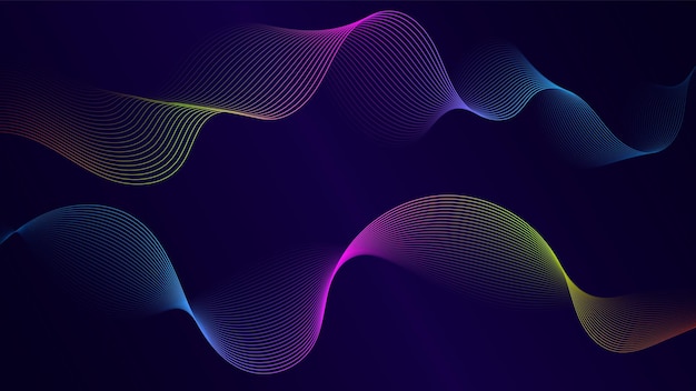 Abstract background with curved lines and waves Perfect for any use