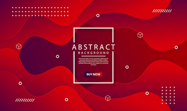 Abstract background with dynamical colored forms and waves