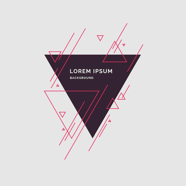 abstract background with straight lines and geometric objects in minimalistic flat style on a light background