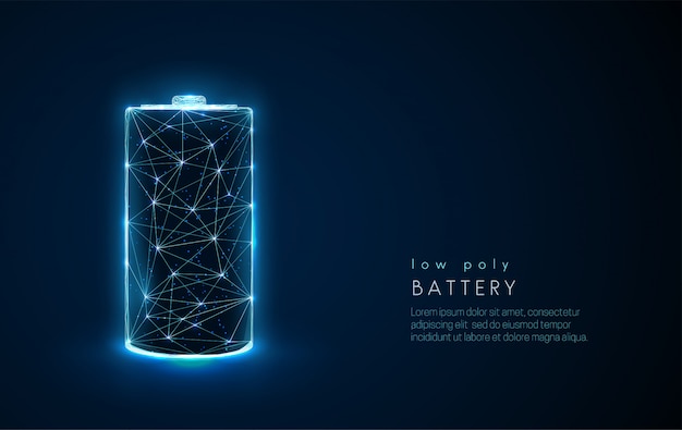 Abstract battery icon