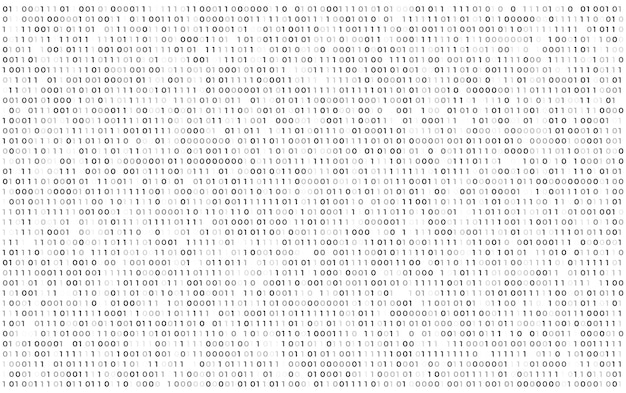 Abstract Binary Code Technology Background Digital Flow of 0 and 1 Data Streams Programming Matrix and Cyber Network Visualization Concept for Futuristic Science and Innovation