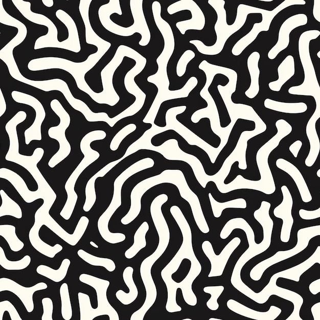 abstract black and white pattern