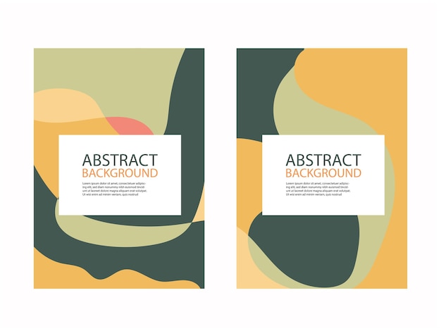 abstract blob background text with minimal trendy liquid style element