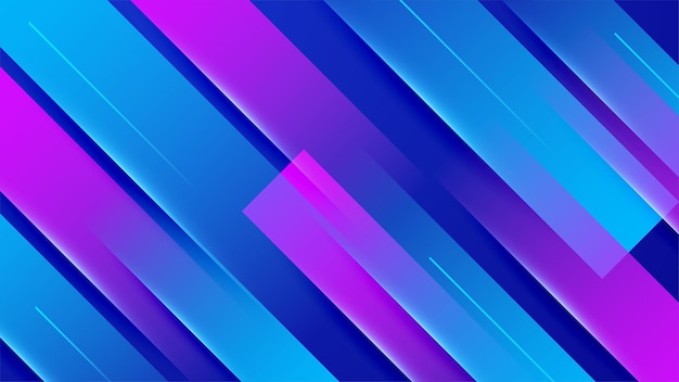 Abstract blue and pink background with geometric dynamic shapes and speed motion shapes