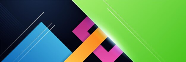 Abstract blue black orange colorful banner background Vector abstract graphic design banner pattern presentation background web template
