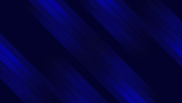 Abstract blue circular wave pattern with curved lines on a dark background