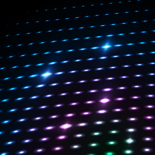 abstract blue color neon dots, dotted technology background.