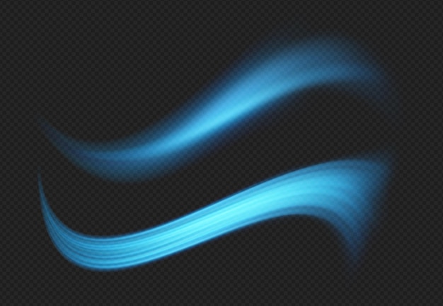 abstract blue light trails