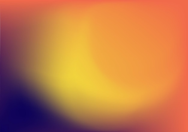 Abstract blur background blue and yellow gradient vector illustration template for website banner poster backdrop
