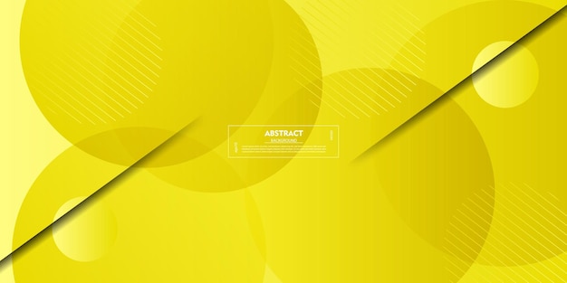 abstract bright yellow background trendy pattern of simple overlapping circles vector eps10