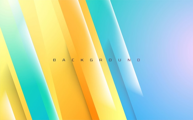 Abstract bright yellow blue line shape futuristic template background design