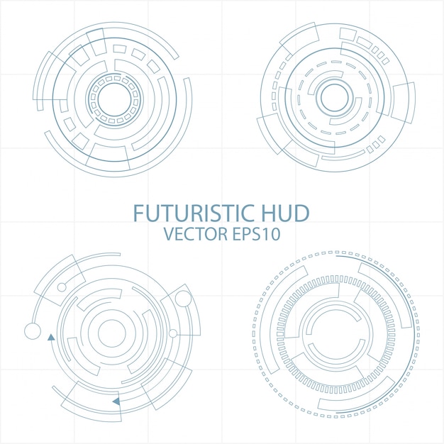 abstract circle futuristic elements digital technology background, futuristic structure elements concept background design