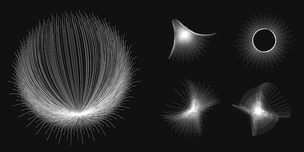 Abstract Circular Geometric Shape Lines Circle Design Round Dynamic Shape Spiral Vector