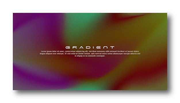 Abstract color gradient modern blurred background and film grain texture template with an elegant