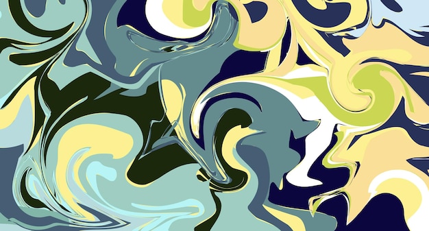 Abstract color pattern in the style of fluid art for texture textiles and simple backgrounds