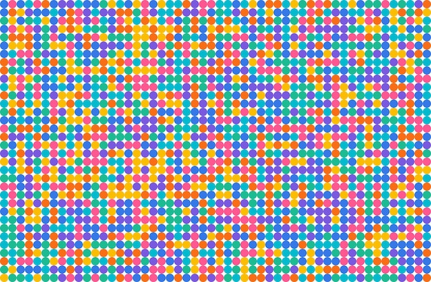 Abstract color polka dots pattern background
