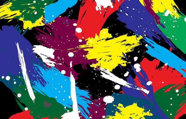 abstract colorful background with splashes