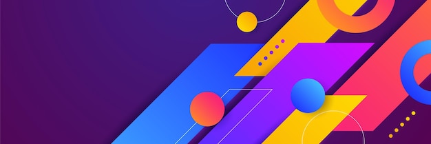 Abstract colorful banner background Color gradient abstract background with dynamic wave line effect Vector abstract graphic design banner pattern background web template