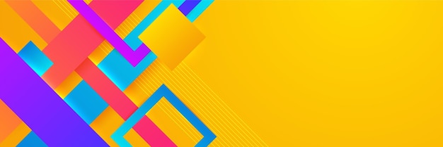 Abstract colorful banner background Color gradient abstract background with dynamic wave line effect Vector abstract graphic design banner pattern background web template