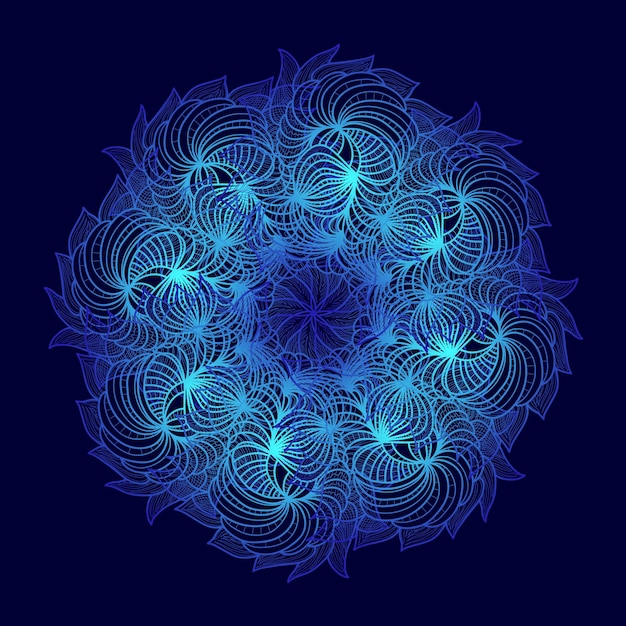 abstract colorful mandala