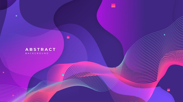Abstract colorful purple pink shapes presentation background Gradient dynamic lines background Modern mosaic pattern colorful geometric design background