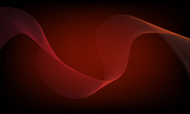 Abstract Colorful shiny wave with lines