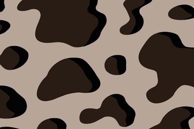 Abstract cow skin texture or cow print pattern vector repeat pattern design