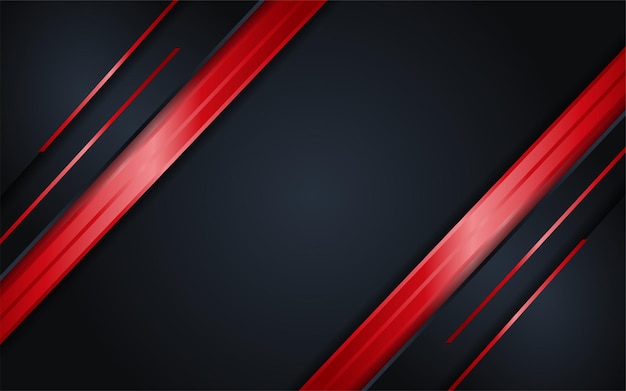 Abstract Dark Background with Simple Red Lines Element