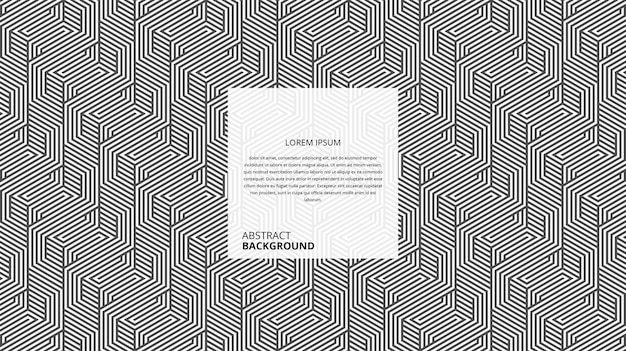 abstract decorative hexagonal zigzag wickers pattern