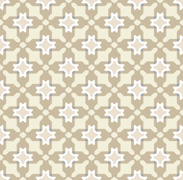 Abstract Decorative Retro Houndstooth Seamless Pattern Tile Style Traditional Geometric Pattern