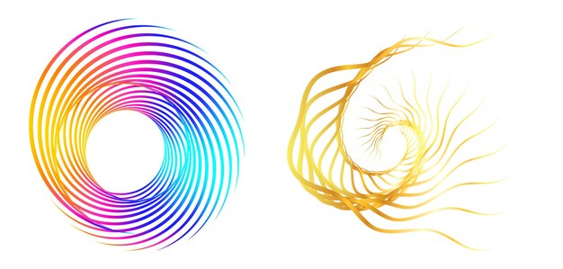 abstract design element on white background of twist lines vector illustration eps 10 golden ratio traditional proportions vector icon beauty salon for elegant business card background event party