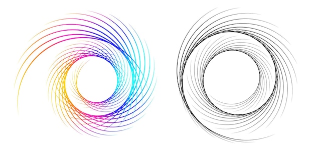 abstract design element on white background of twist lines vector illustration eps 10 golden ratio traditional proportions vector icon beauty salon for elegant business card background event party