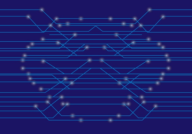 abstract digital network technology background