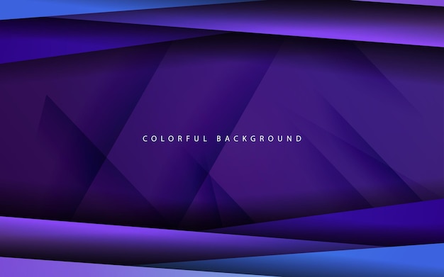 abstract dynamic shape overlap layer violetblue background vector