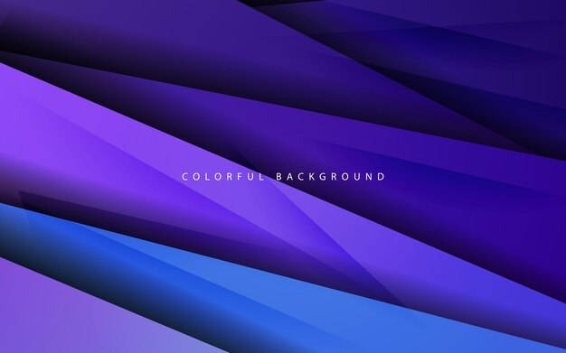 abstract dynamic shape overlap layer violetblue background vector
